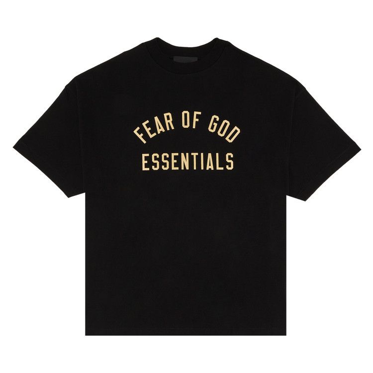 Fear of God Essentials Jersey Crewneck Tee Black – hlavní pohled | Purekickz