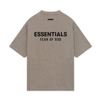Fear of God Essentials S24 Jersey Crewneck Tee Heather Grey – boční pohled | Purekickz