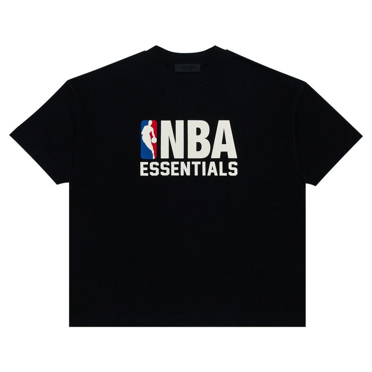 Fear of God Essentials NBA Tee (SS25) Black – hlavní pohled | Purekickz