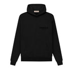 Fear of God Essentials Pullover Chest Logo Hoodie Stretch Limo/Black – hlavní pohled | Purekickz