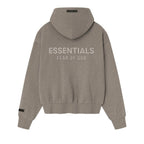 Fear of God Essentials S25 Classic Fleece Zip-Up Hoodie Homestead Heather – boční pohled | Purekickz