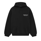 Fear of God Essentials SS24 Fleece Hoodie Black – hlavní pohled | Purekickz