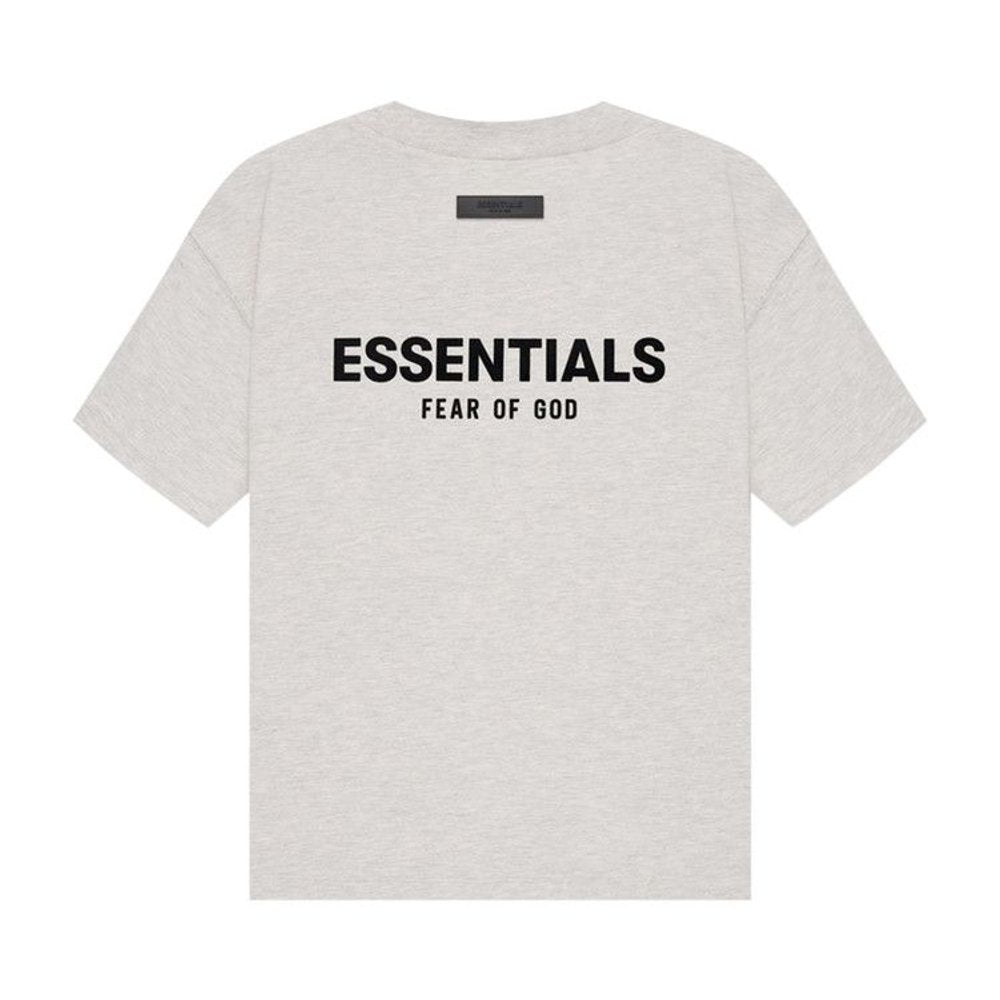 Fear of God Essentials T-shirt (SS22) Light Oatmeal – boční pohled | Purekickz