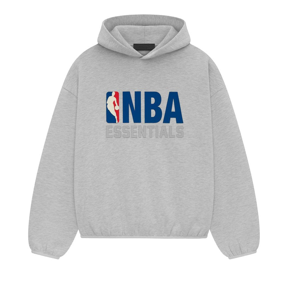Fear of God Essentials x NBA Hoodie Light Heather – hlavní pohled | Purekickz