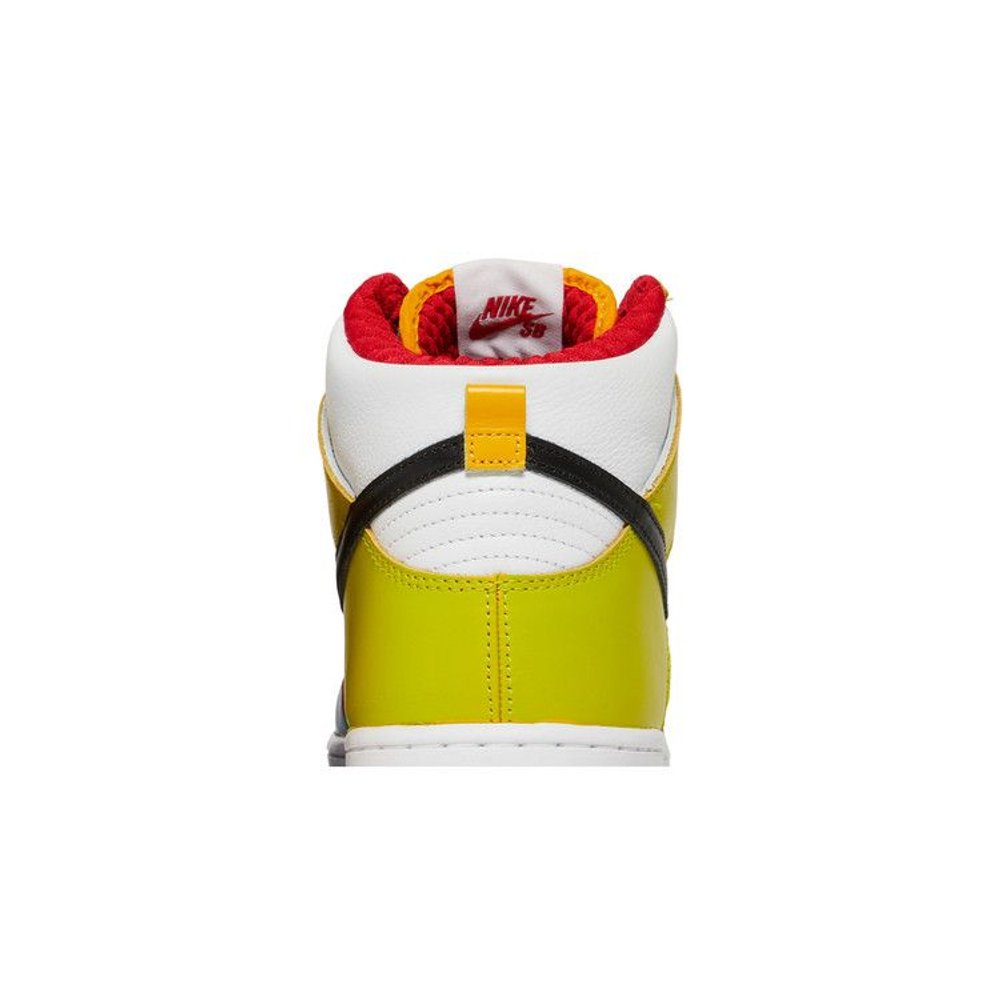 froSkate x Nike Dunk High SB 'All Love No Hate' – detail materiálu | Purekickz