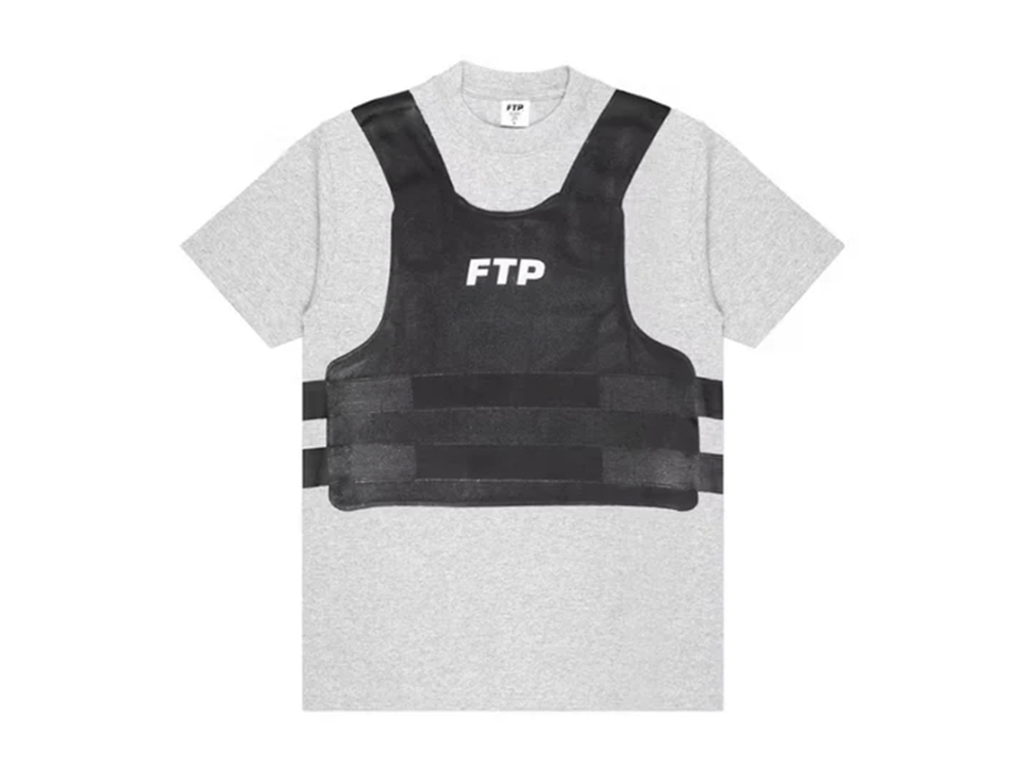 FTP Bulletproof Vest Tee Heather Grey – hlavní pohled | Purekickz