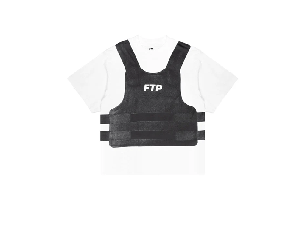 FTP Bulletproof Vest Tee White – hlavní pohled | Purekickz