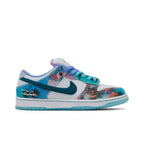 Futura Laboratories x Nike Dunk Low SB 'Bleached Aqua' – boční pohled | Purekickz