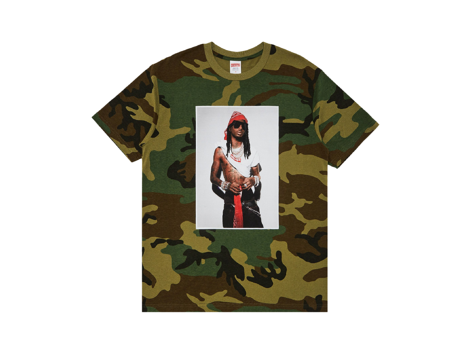 Supreme Playboi Carti Tee 'Woodland Camo'