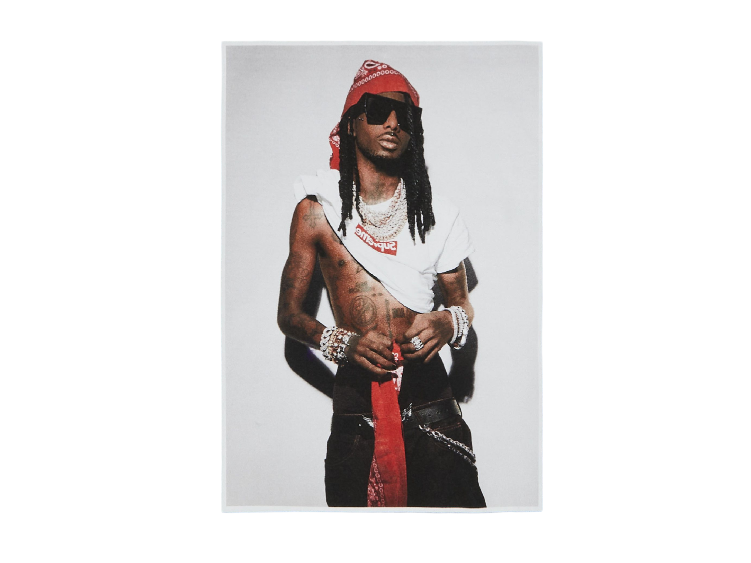 Supreme Playboi Carti Tee 'Woodland Camo'