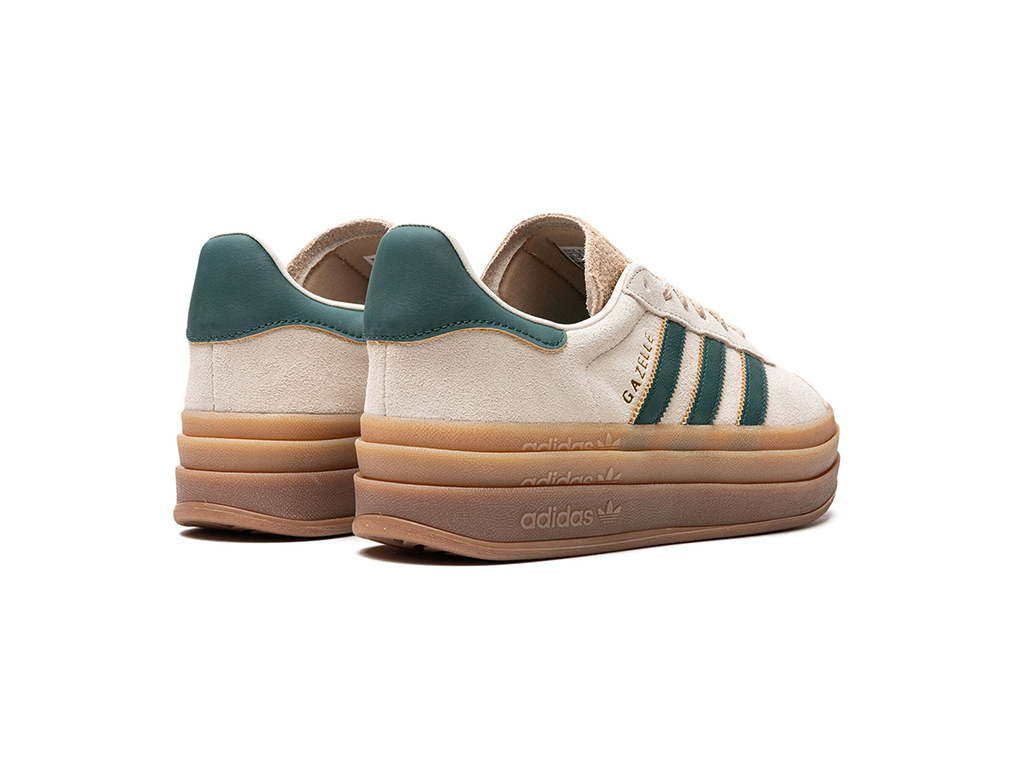 Adidas Gazelle Bold Beige Collegiate Green (W)