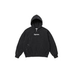 Supreme MM6 Maison Margiela Box Logo Zip Up Hooded Sweatshirt Black – hlavní pohled | Purekickz