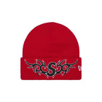 Supreme New Era Tribal S Logo Beanie Red – hlavní pohled | Purekickz