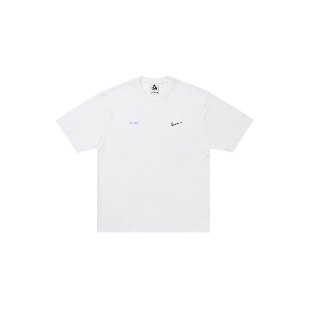 Palace x Nike Font Swoosh T-shirt White – hlavní pohled | Purekickz