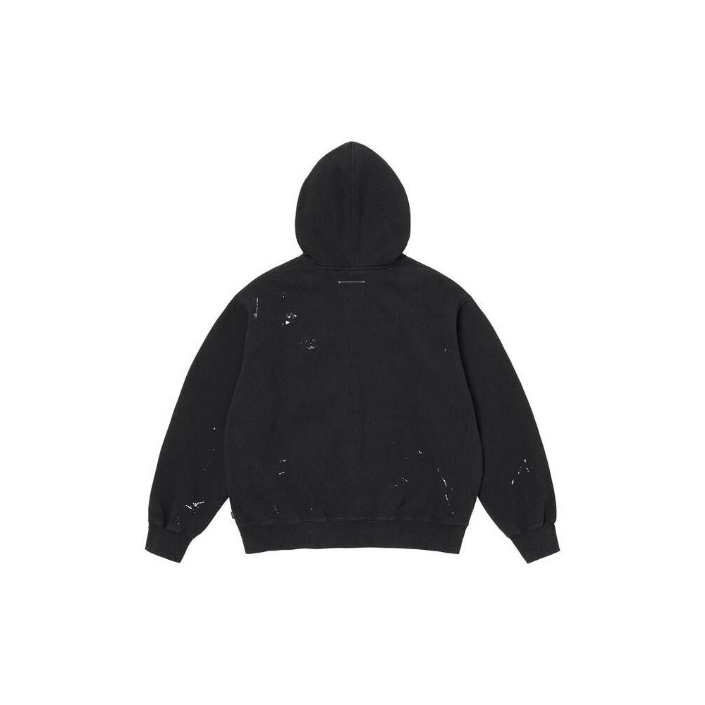 Supreme MM6 Maison Margiela Box Logo Zip Up Hooded Sweatshirt Black – boční pohled | Purekickz
