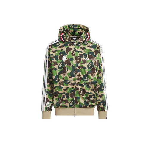 adidas x BAPE Relaxed Fit Track Camo Shark Full Zip Hoodie Green – hlavní pohled | Purekickz