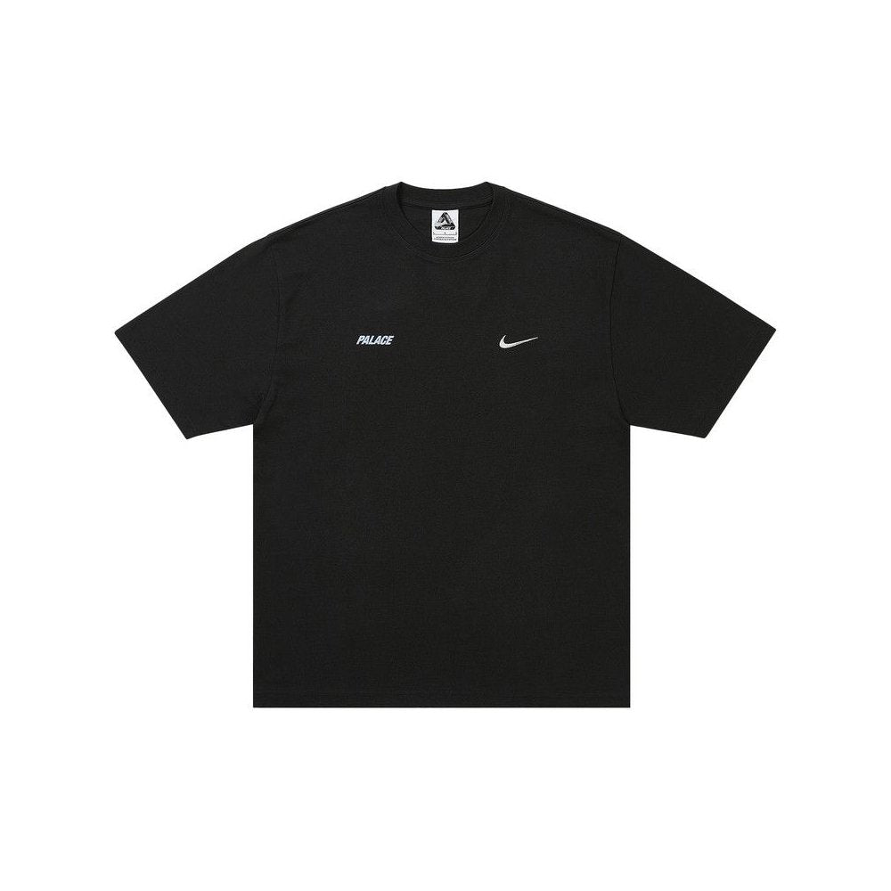 Palace x Nike Font Swoosh T-shirt Black – hlavní pohled | Purekickz