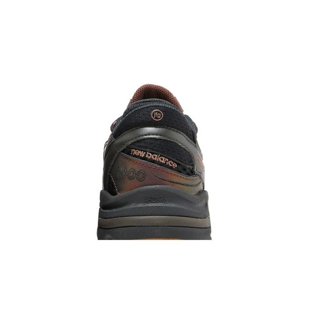 New Balance 1000 Joe Freshgoods When Things Were Pure Black Ice – detail materiálu | Purekickz