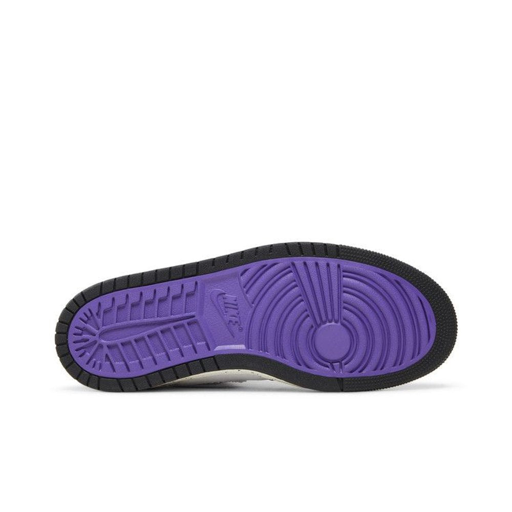 Jordan 1 High Zoom Air CMFT Crater Purple – zadní pohled | Purekickz