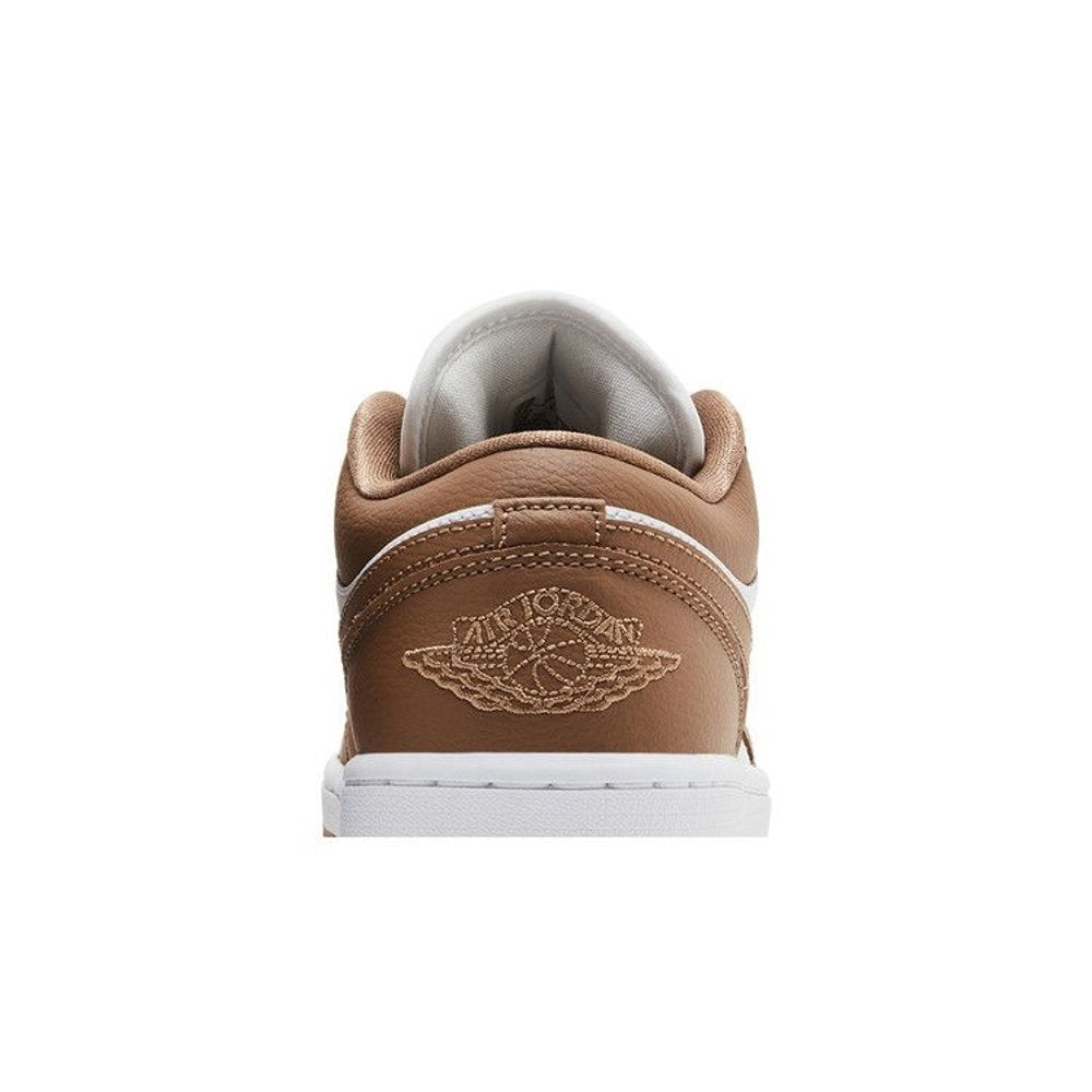 Jordan 1 Low Archaeo Brown White (W) – detail materiálu | Purekickz