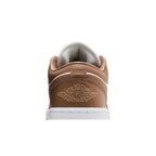 Jordan 1 Low Archaeo Brown White (W) – detail materiálu | Purekickz
