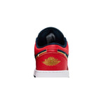Jordan 1 Low Armory Navy Sport Red (GS) – detail materiálu | Purekickz