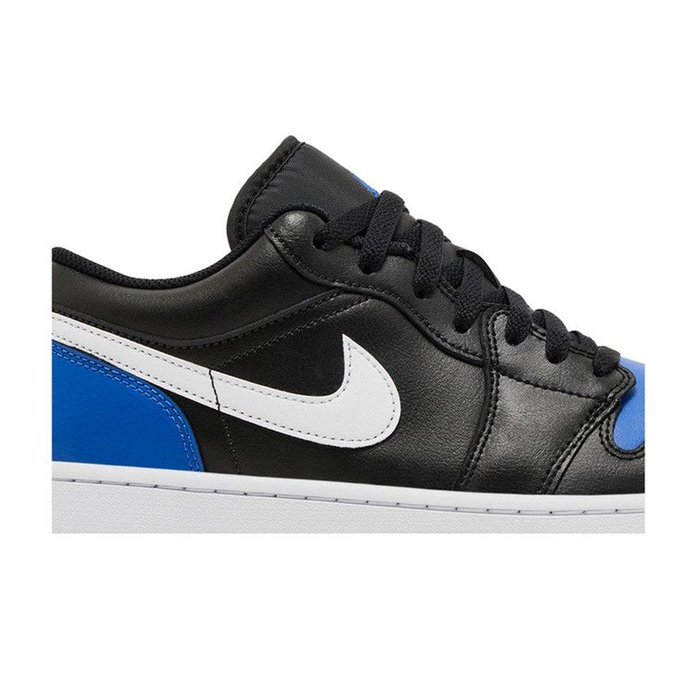 Jordan 1 Low Black Royal Toe – detail | Purekickz