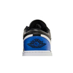 Jordan 1 Low Black Royal Toe – detail materiálu | Purekickz