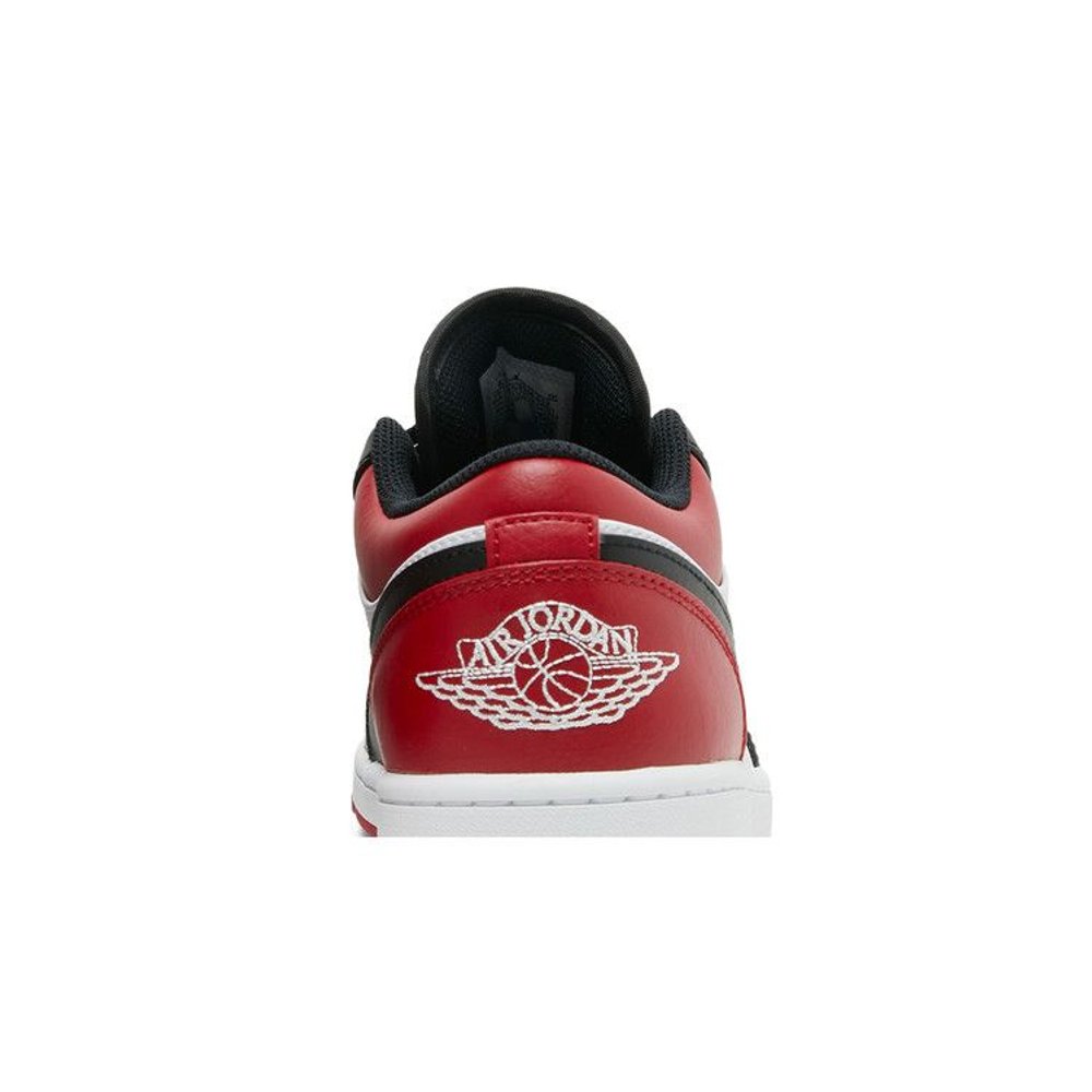 Jordan 1 Low Bred Toe – detail materiálu | Purekickz