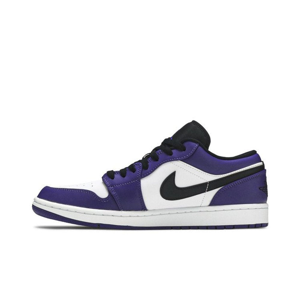 Jordan 1 Low Court Purple White – hlavní pohled | Purekickz