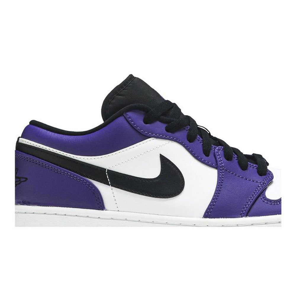 Jordan 1 Low Court Purple White – detail | Purekickz