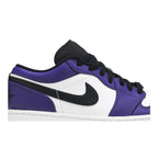 Jordan 1 Low Court Purple White – detail | Purekickz