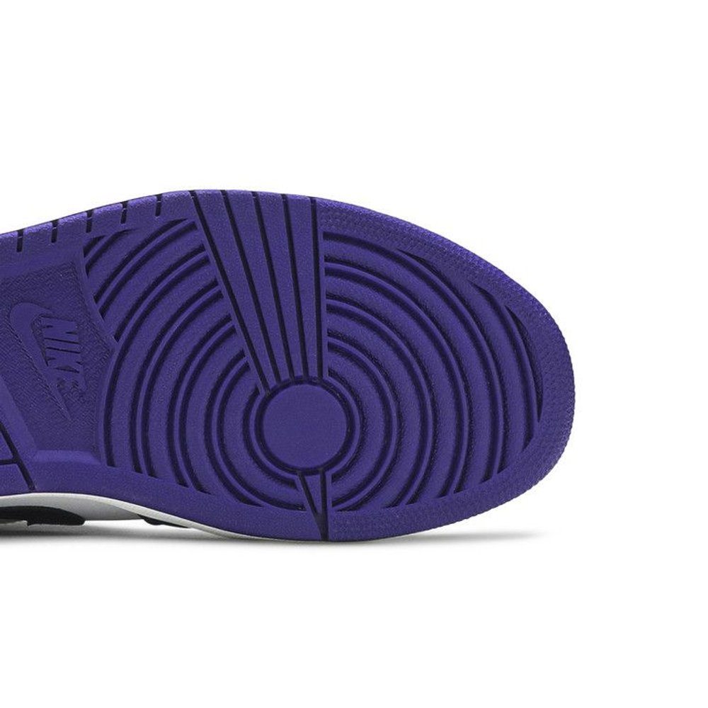 Jordan 1 Low Court Purple White – pohled shora | Purekickz