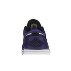 Jordan 1 Low Court Purple White – detail materiálu | Purekickz