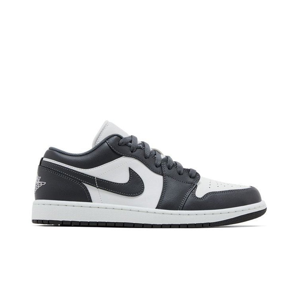 Jordan 1 Low Grey White – boční pohled | Purekickz