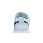 Jordan 1 Low Ice Blue (GS) – detail materiálu | Purekickz