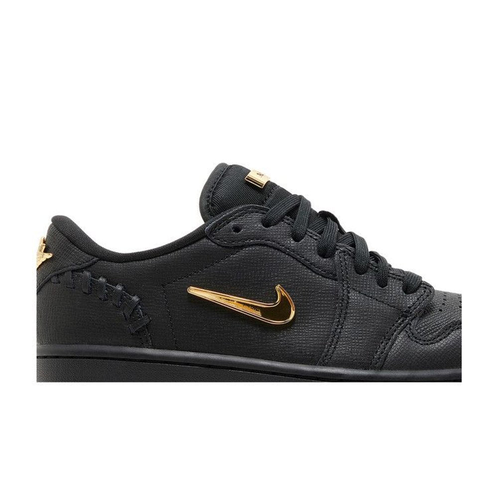 Jordan 1 Low Method of Make Black Metallic Gold (W) – detail | Purekickz