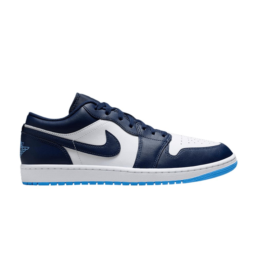 Jordan 1 Low Midnight Navy University Blue – hlavní pohled | Purekickz