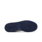 Jordan 1 Low Midnight Navy Wolf Grey (GS) – zadní pohled | Purekickz