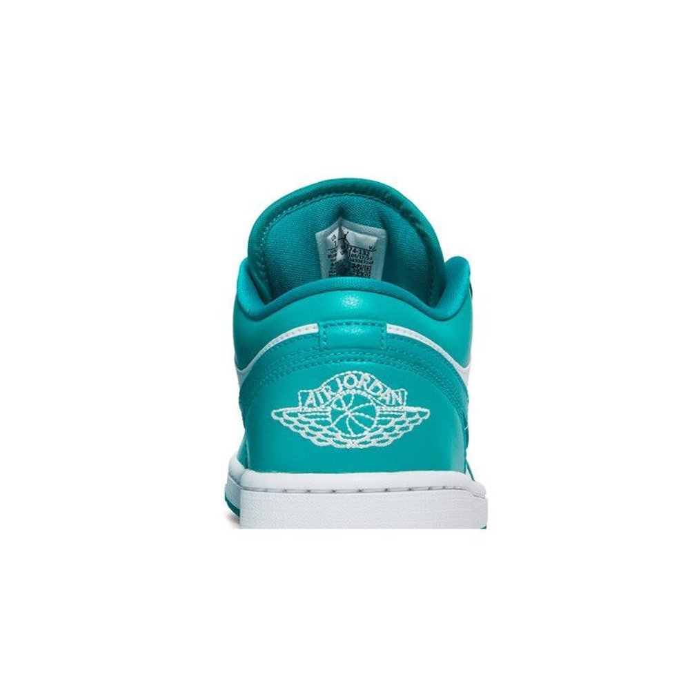 Jordan 1 Low New Emerald – detail materiálu | Purekickz