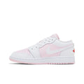 Jordan 1 Low Pink Foam Fire Red White (GS)