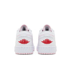 Jordan 1 Low Pink Foam Fire Red White (GS) – podrážka | Purekickz