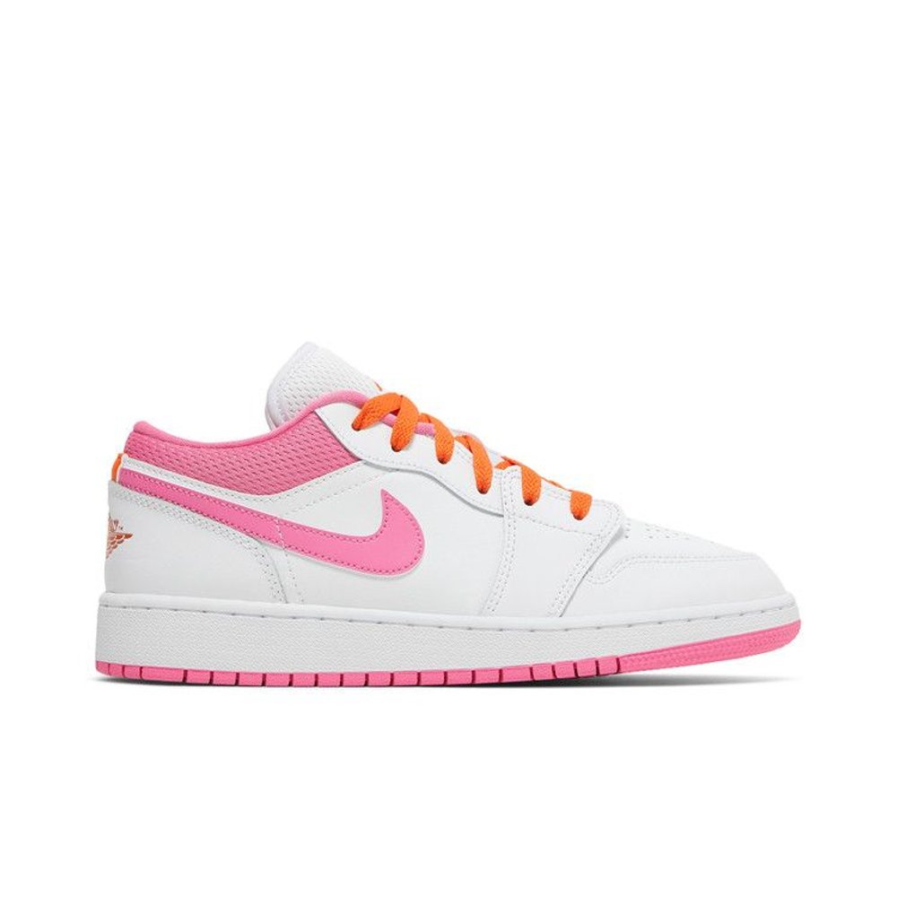 Jordan 1 Low Pinksicle Orange (GS) – boční pohled | Purekickz