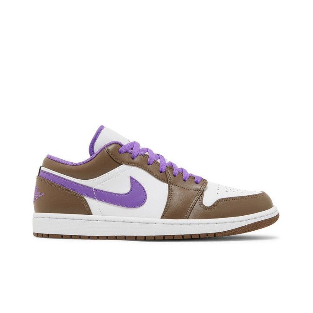 Jordan 1 Low Purple Mocha – boční pohled | Purekickz