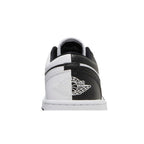 Jordan 1 Low SE Homage Split White Black (W) – detail materiálu | Purekickz