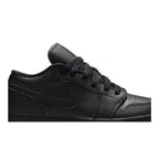 Jordan 1 Low Tumbled Leather Black (GS) – detail | Purekickz