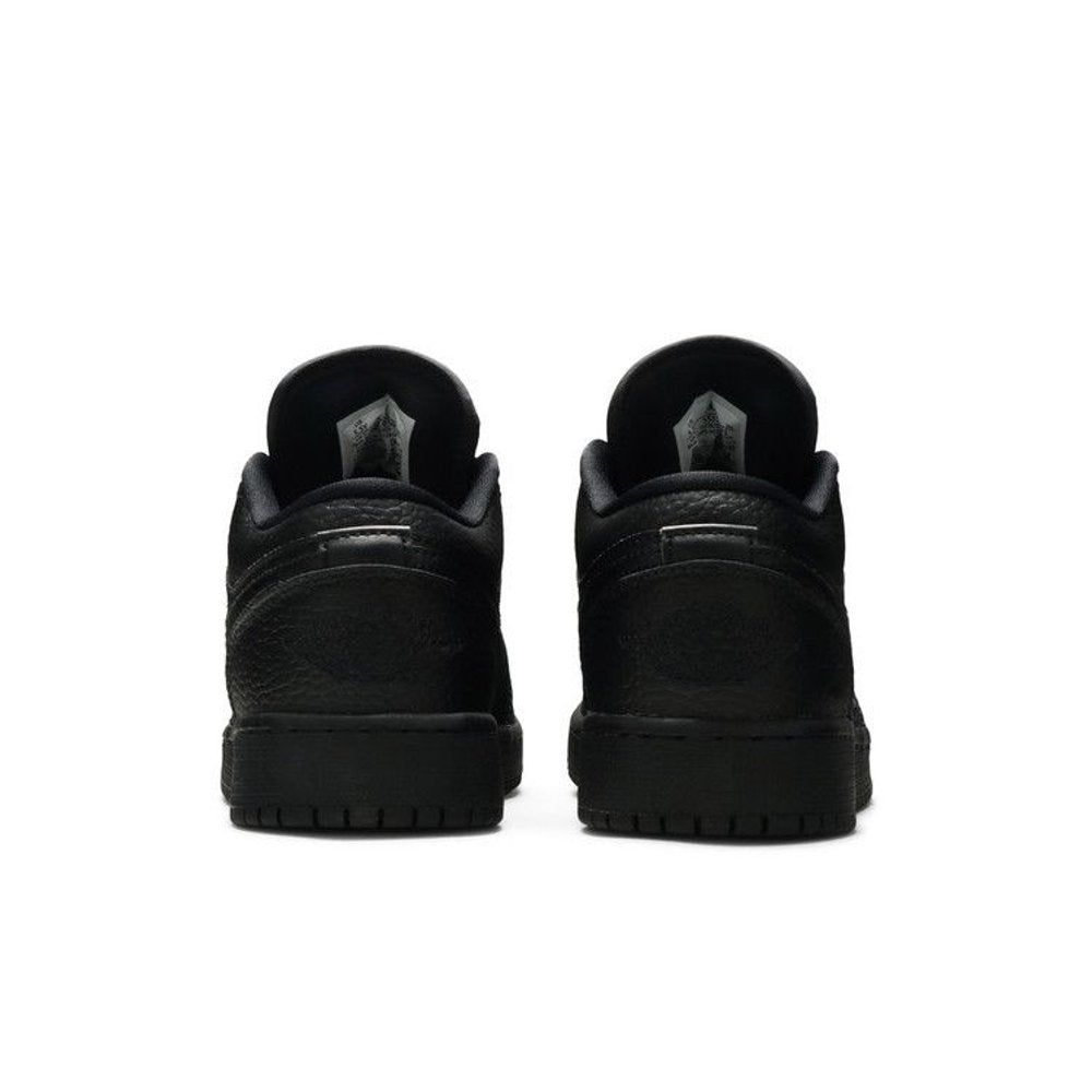 Jordan 1 Low Tumbled Leather Black (GS) – podrážka | Purekickz