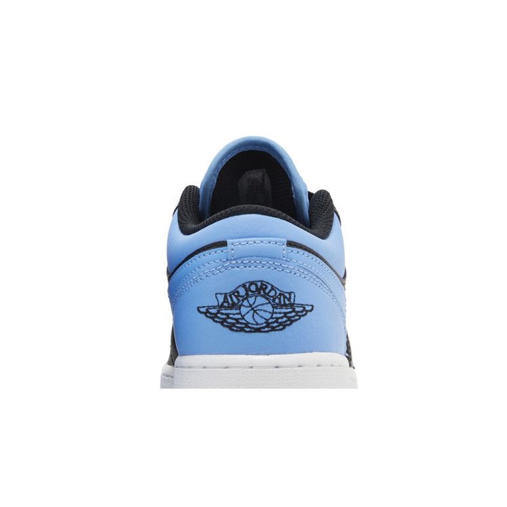 Jordan 1 Low University Blue – detail materiálu | Purekickz