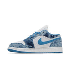Jordan 1 Low Washed Denim (GS) – hlavní pohled | Purekickz