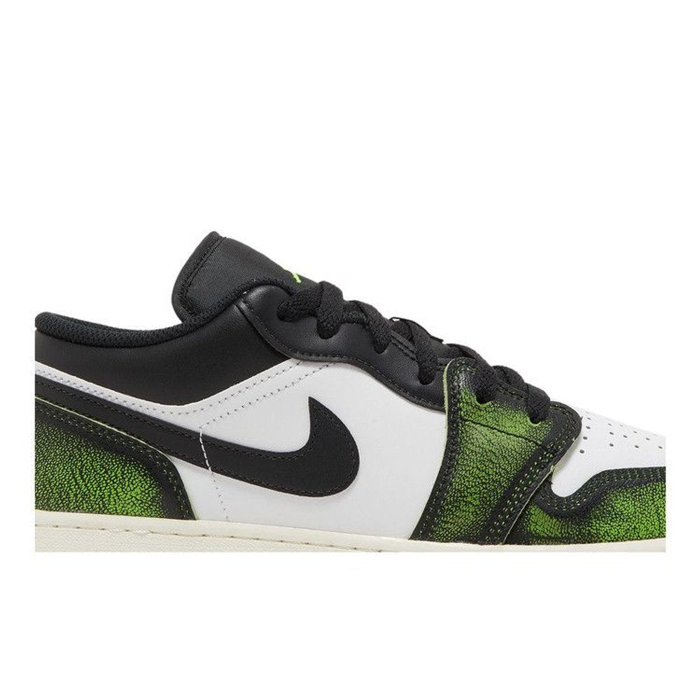 Jordan 1 Low Wear Away Electric Green (GS)